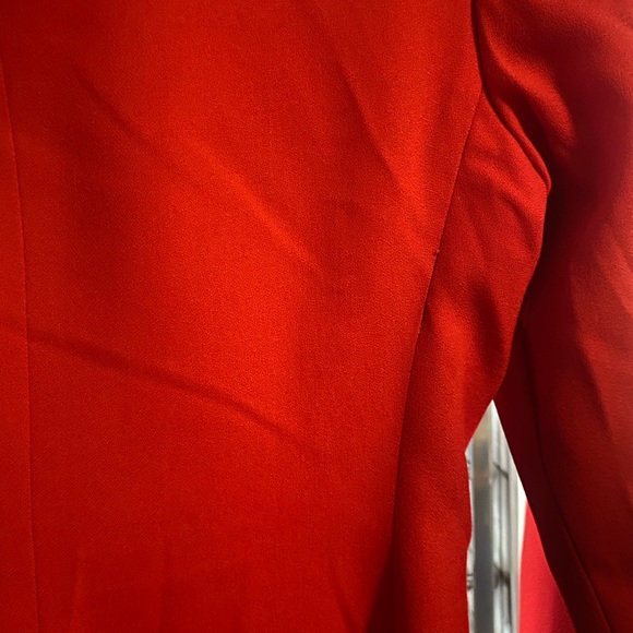Vintage Evan Picone Red Button Up Blazer Dress Size 6 - Picture 9 of 16